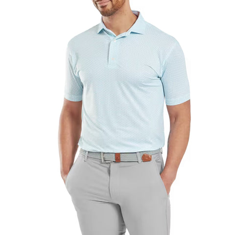 Houndstooth Geo Lisle Polo Herren