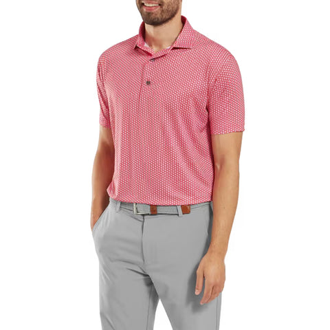 Houndstooth Geo Lisle Polo Herren