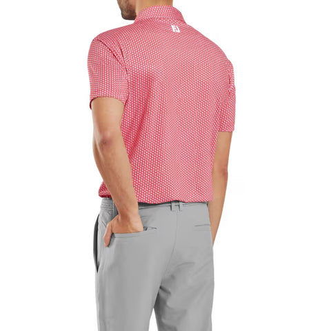 Houndstooth Geo Lisle Polo Herren