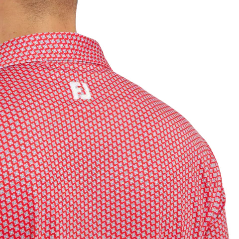 Houndstooth Geo Lisle Polo Herren