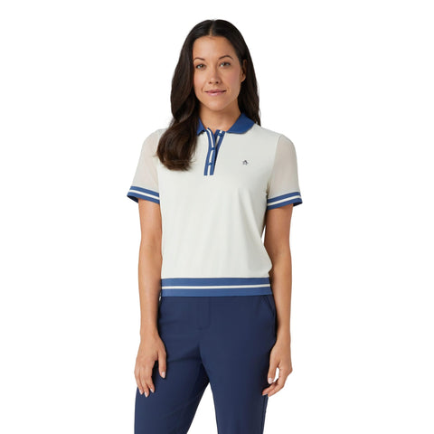 Waist Length Colourblock Polo Damen