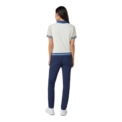 Waist Length Colourblock Polo Damen