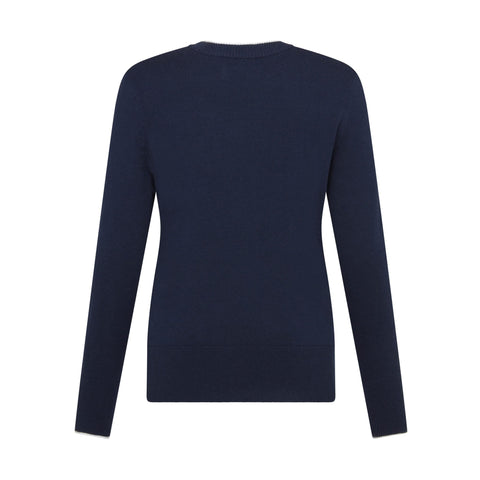 Solid Pullover Damen