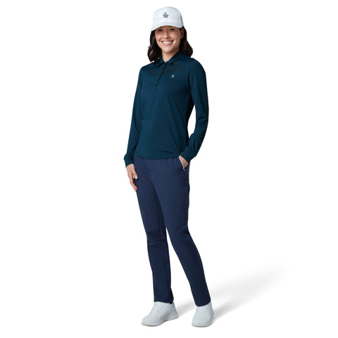 Longsleeve Mesh Polo Damen