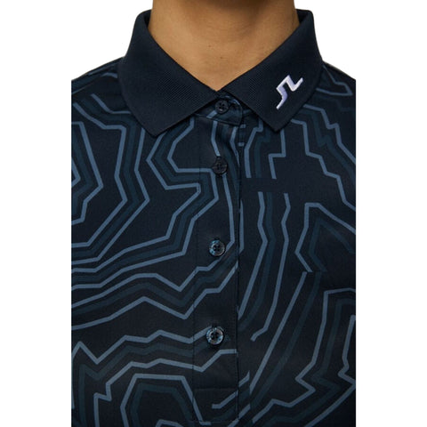 Tour Tech Print Polo Damen