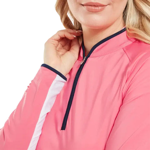 1/4 Zip Sonnenschutz Shirt Damen