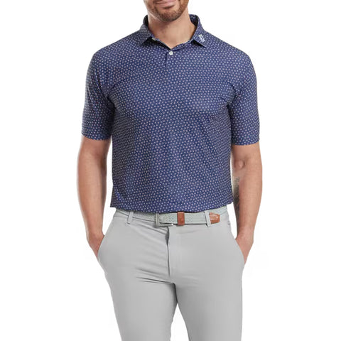 Bounce Print Pique Herren