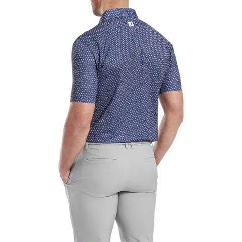 Bounce Print Pique Herren
