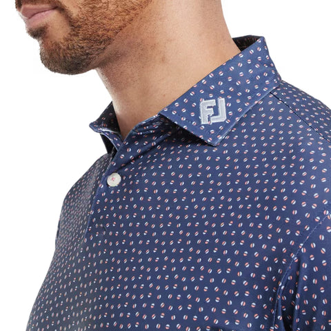 Bounce Print Pique Herren