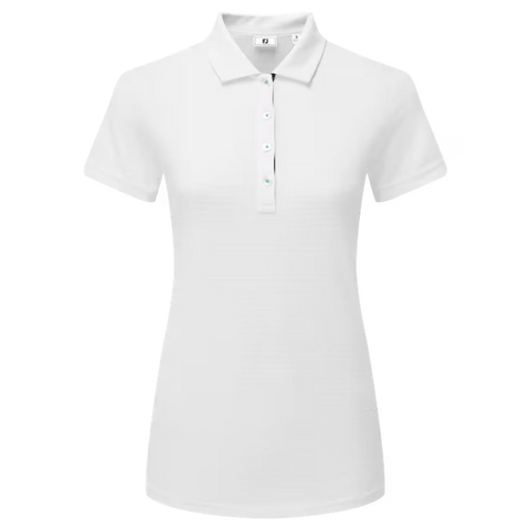 Jacquard Stripe Polo Damen