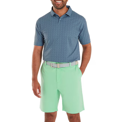 Modernist Geo Pique Polo Herren