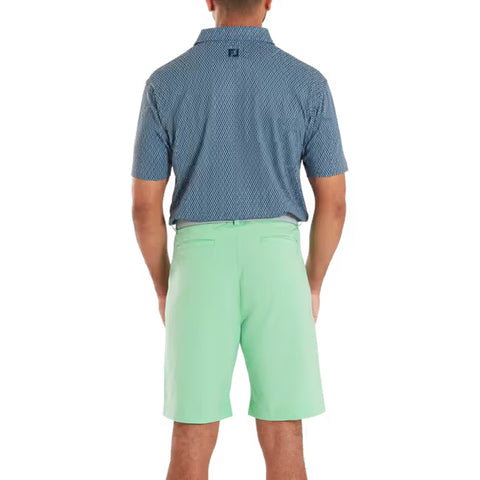 Modernist Geo Pique Polo Herren