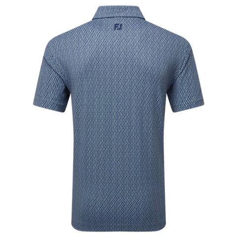 Modernist Geo Pique Polo Herren