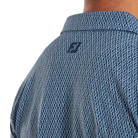 Modernist Geo Pique Polo Herren