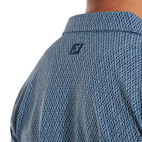 Modernist Geo Pique Polo Herren