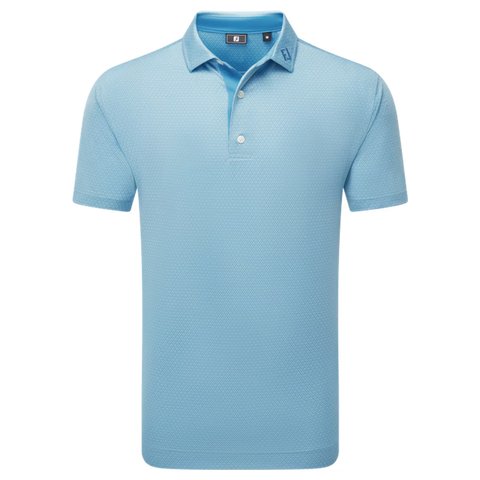 Deco Diamond Print Lisle Polo Herren