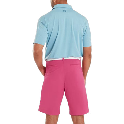 Deco Diamond Print Lisle Polo Herren