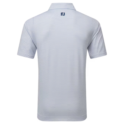 Deco Diamond Print Lisle Polo Herren