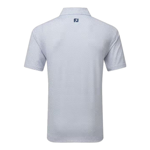 Deco Diamond Print Lisle Polo Herren
