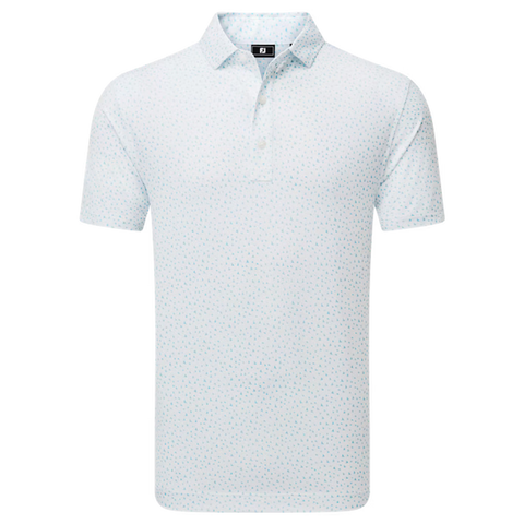 Bird Print Lisle Polo Herren