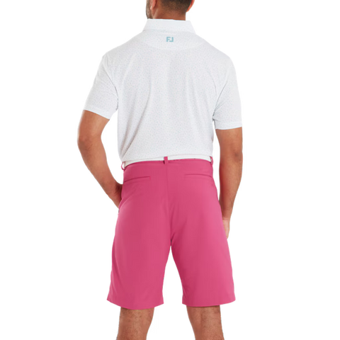 Bird Print Lisle Polo Herren