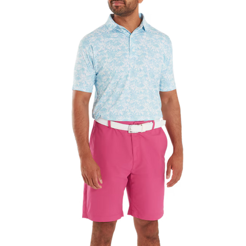 Garden Print Lisle Polo Herren