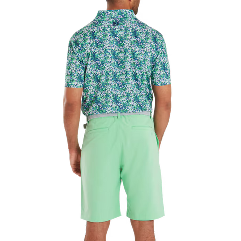 Garden Print Lisle Polo Herren