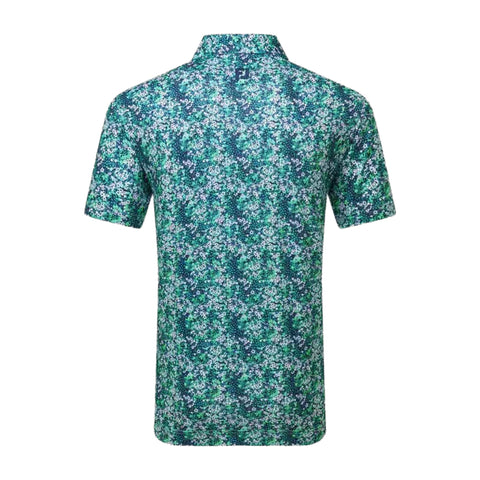 Garden Print Lisle Polo Herren