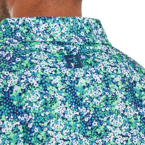 Garden Print Lisle Polo Herren