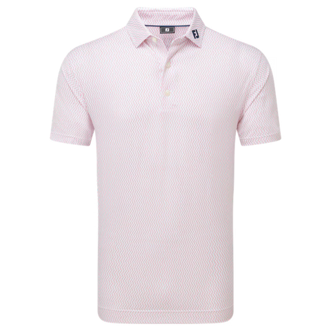 Wiggle Print Lisle Polo Herren