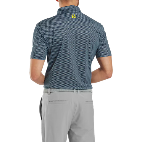 Wiggle Print Lisle Polo Herren