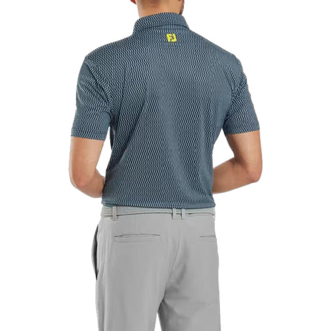 Wiggle Print Lisle Polo Herren