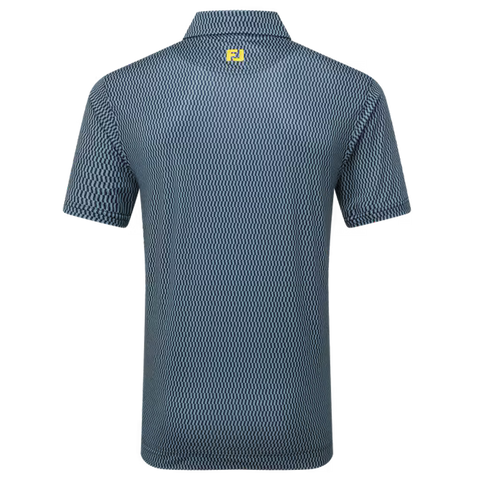 Wiggle Print Lisle Polo Herren