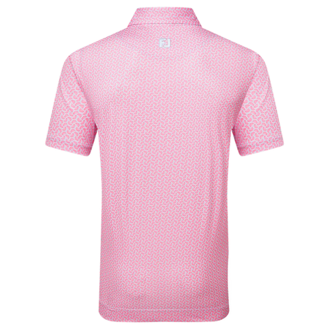 Citrus Print Lisle Polo Herren
