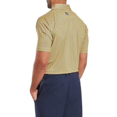 Citrus Print Lisle Polo Herren