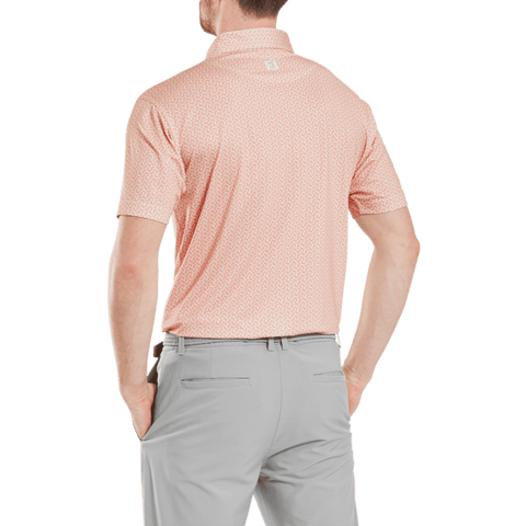 Citrus Print Lisle Polo Herren