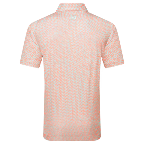 Citrus Print Lisle Polo Herren