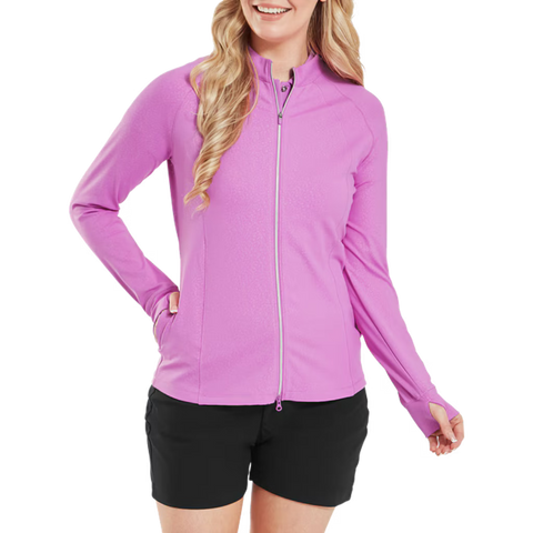 Embossed Full-Zip Midlayer Damen