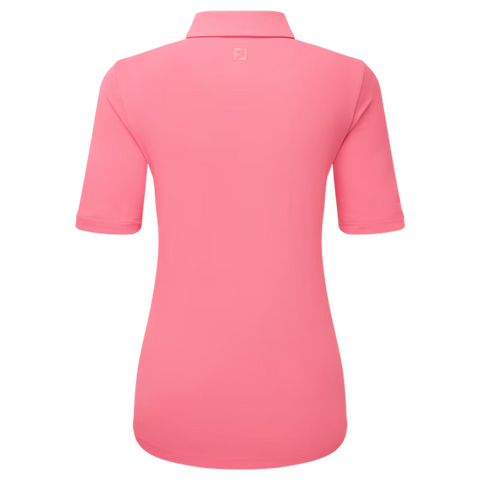 Half Sleeve Ruched Lisle Polo Damen