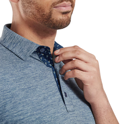Heather Lisle with Trim Polo Herren