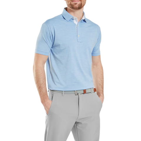 Heather Lisle with Trim Polo Herren