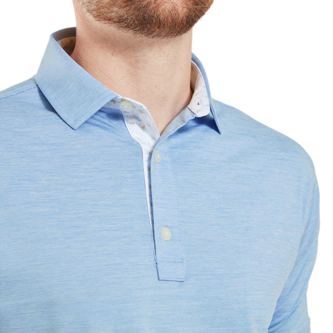Heather Lisle with Trim Polo Herren