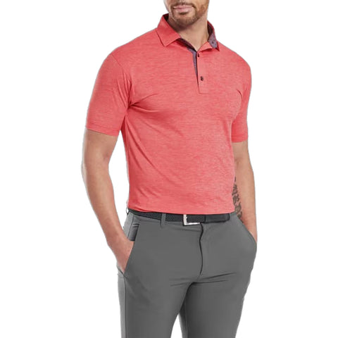 Heather Lisle with Trim Polo Herren