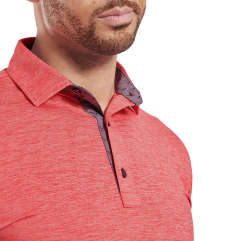 Heather Lisle with Trim Polo Herren