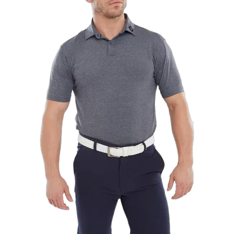 Heather Self Collar Lisle Polo Herren