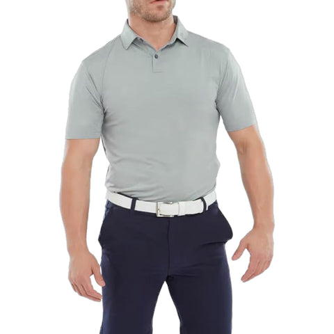 Heather Self Collar Lisle Polo Herren