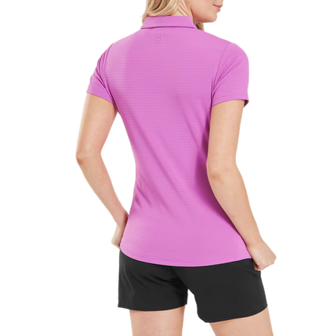 Jacquard SS Polo Damen