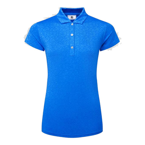 Painted Floral Cap Sleeve Lisle Polo Damen