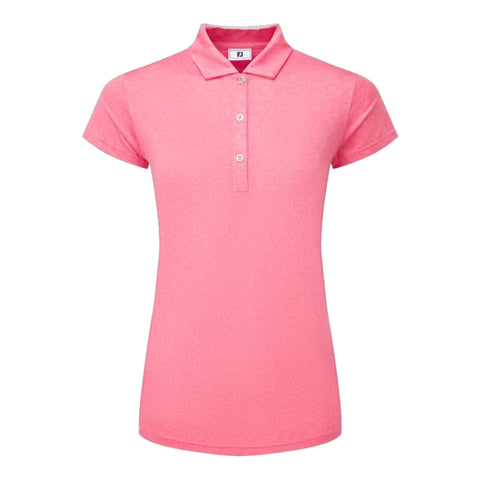 Painted Floral Cap Sleeve Lisle Polo Damen