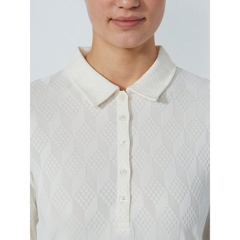 Graphic Jaquard Polo shirt Damen